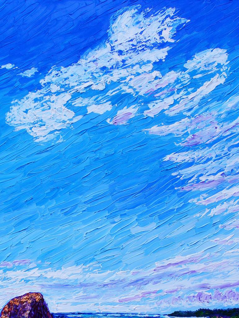 Original Expressionism Seascape Painting by Eryn Tehan