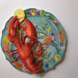 Lobster on a chinese plate by James Gordon
