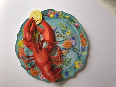 Lobster on a chinese plate thumb