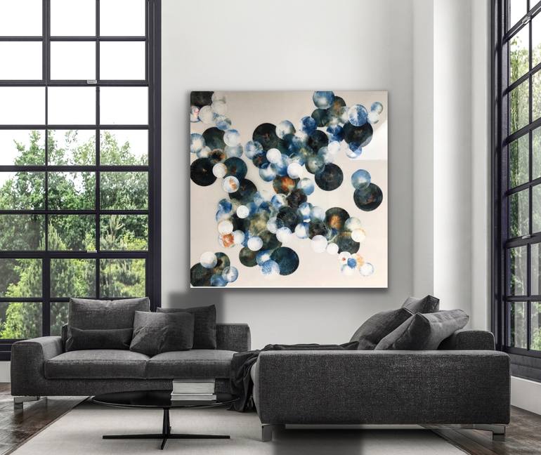 Original Fine Art Abstract Painting by Jessica M Chaix