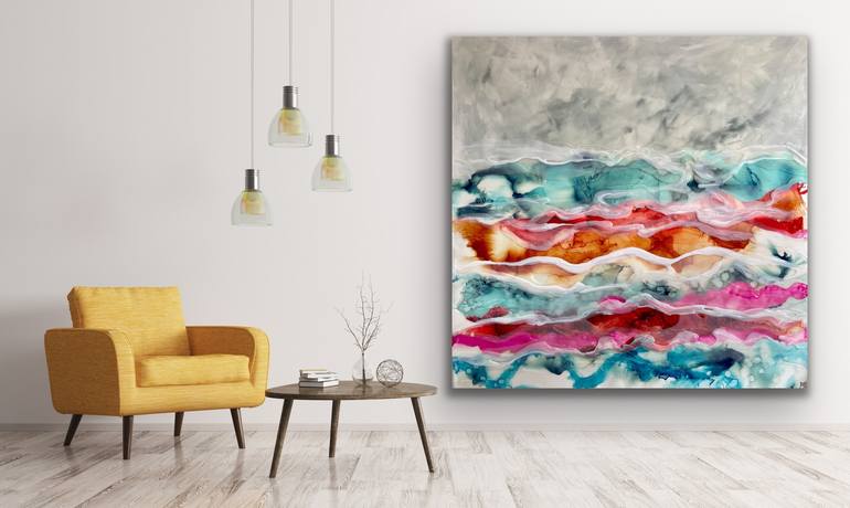 Original Modern Abstract Painting by Jessica M Chaix