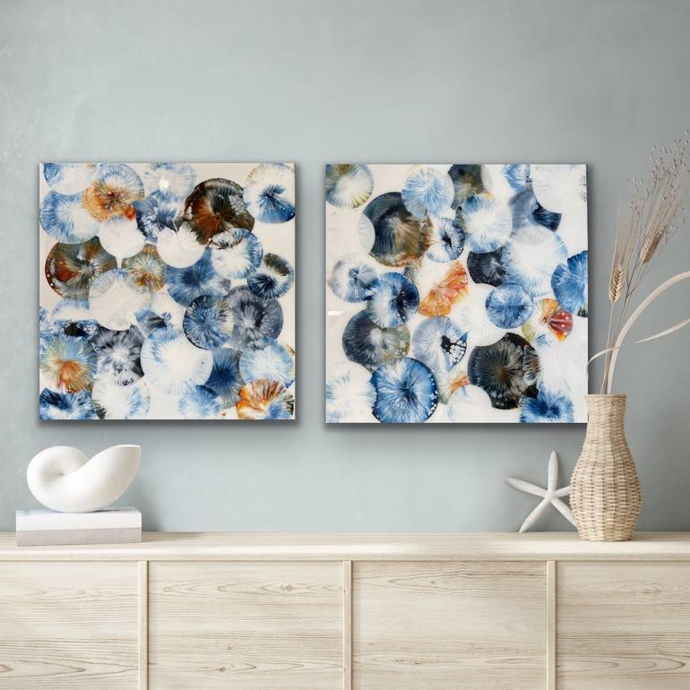 Original Fine Art Abstract Painting by Jessica M Chaix