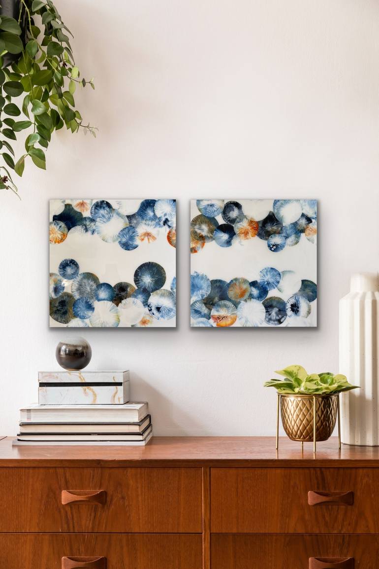 Original Fine Art Abstract Painting by Jessica M Chaix