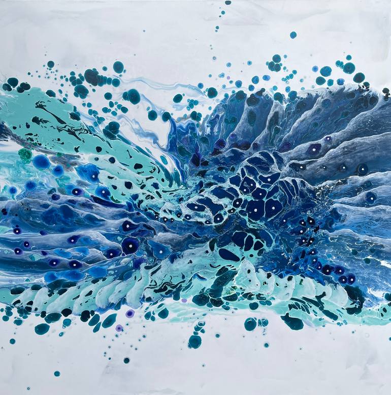 Original Abstract Expressionism Abstract Painting by Jessica M Chaix