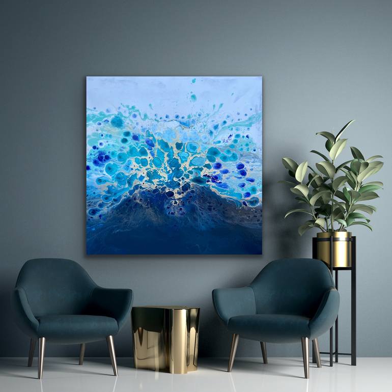 Original Abstract Expressionism Abstract Painting by Jessica M Chaix