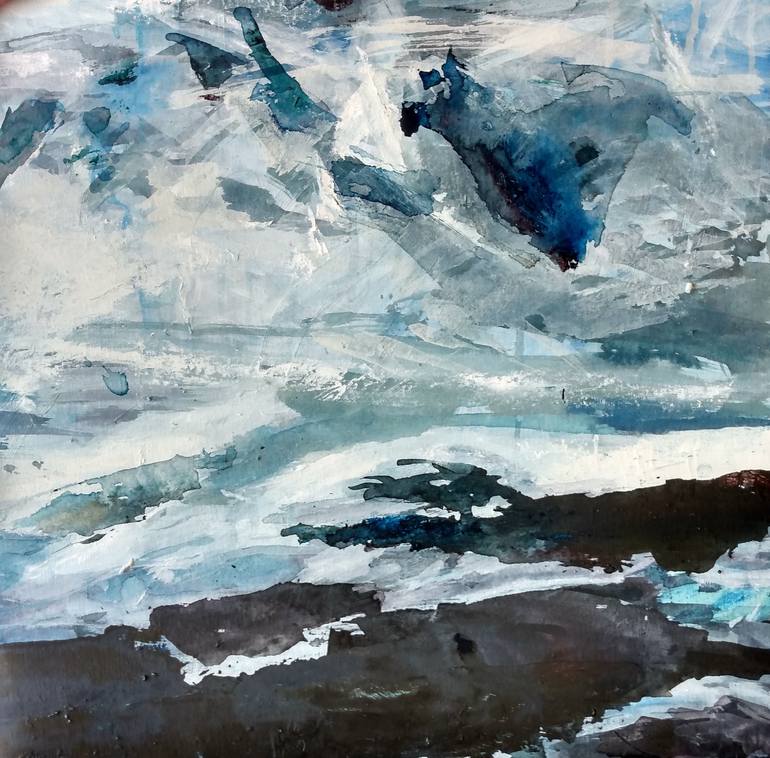 Original Landscape Abstract Painting by Laura Shimmin