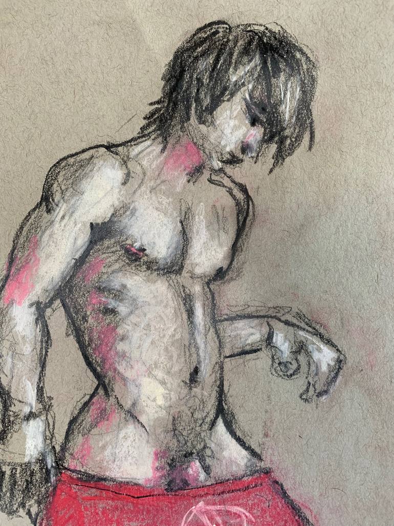 Original Figurative Nude Drawing by Corbin Rednour