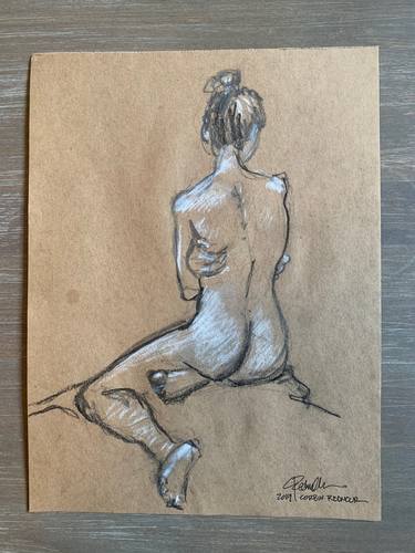 Original Nude Drawing by Corbin Rednour