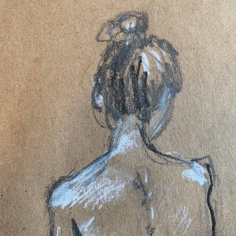 Original Figurative Nude Drawing by Corbin Rednour