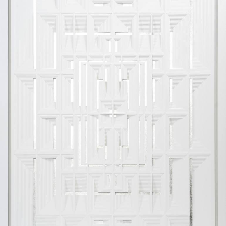 Original Modernism Geometric Sculpture by Adam Cosmin