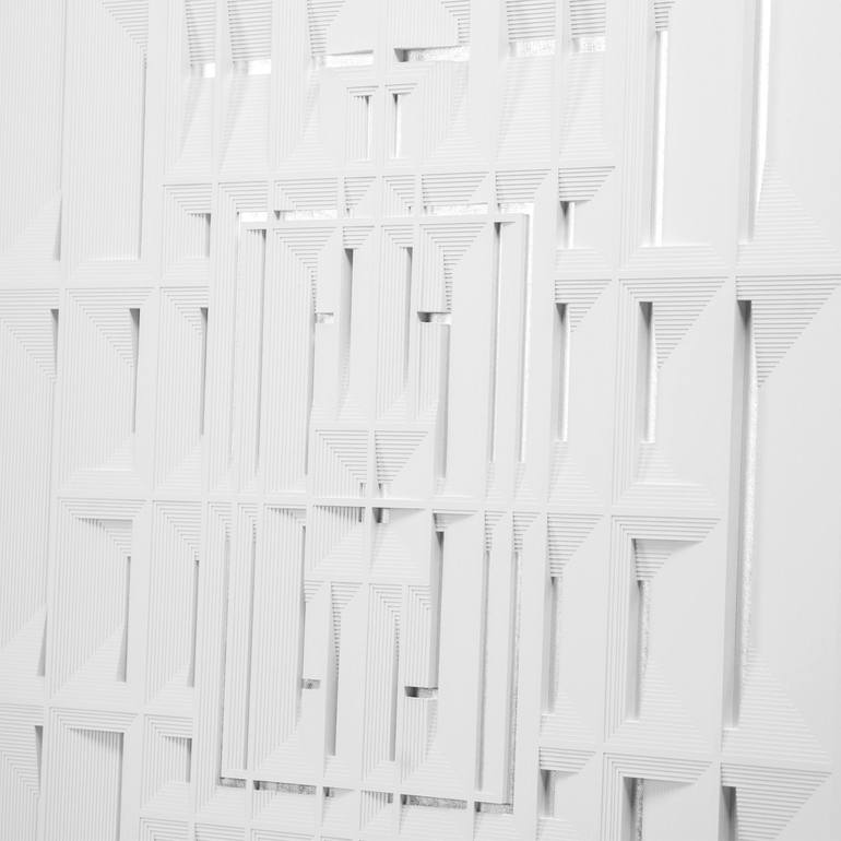 Original Modernism Geometric Sculpture by Adam Cosmin