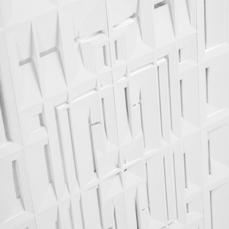 Original Modernism Geometric Sculpture by Adam Cosmin