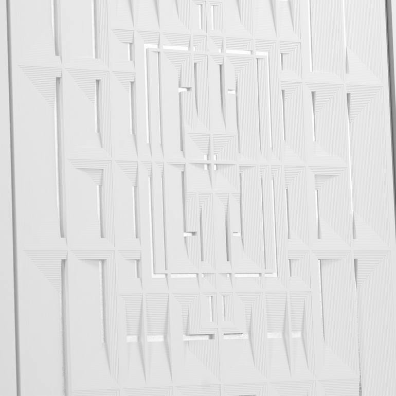 Original Modernism Geometric Sculpture by Adam Cosmin