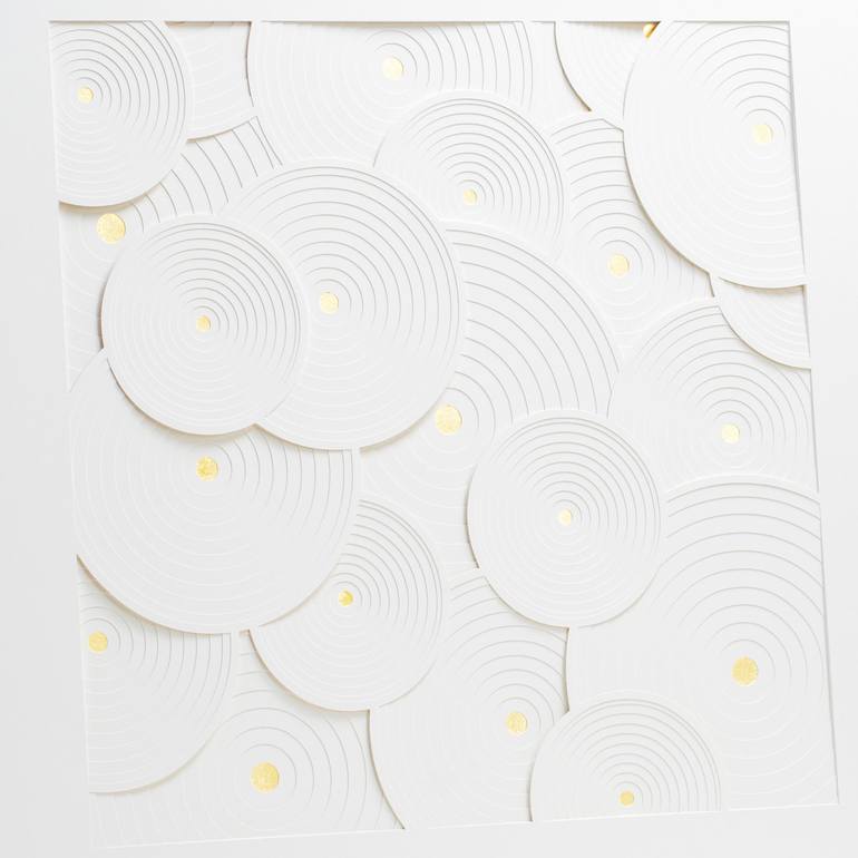 Original Abstract Geometric Mixed Media by Adam Cosmin