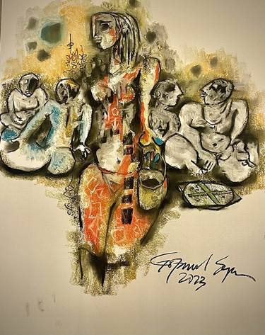 Saatchi Art Artist Gopaal Seyn; Drawings, “Captivating Artwork of Women's Endless Duties by Goopal Seyn” #art