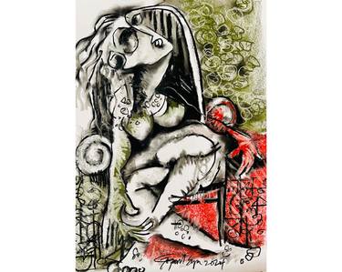 Original Conceptual Abstract Painting by Gopaal Seyn