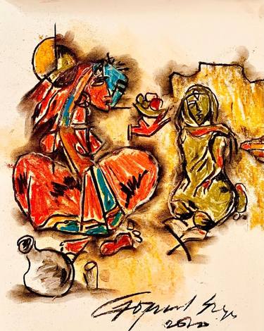 Original Documentary Abstract Drawings by Gopaal Seyn
