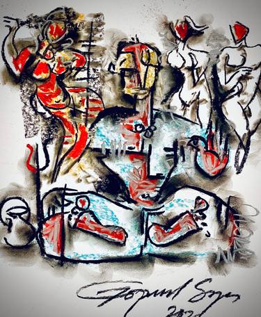 Original Documentary Abstract Drawings by Gopaal Seyn