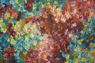 Floral Crush - Large Colourful Impressionist thumb