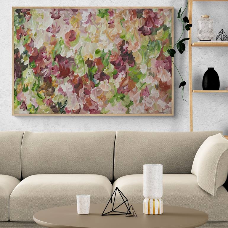 Original Abstract Floral Painting by Amber Gittins