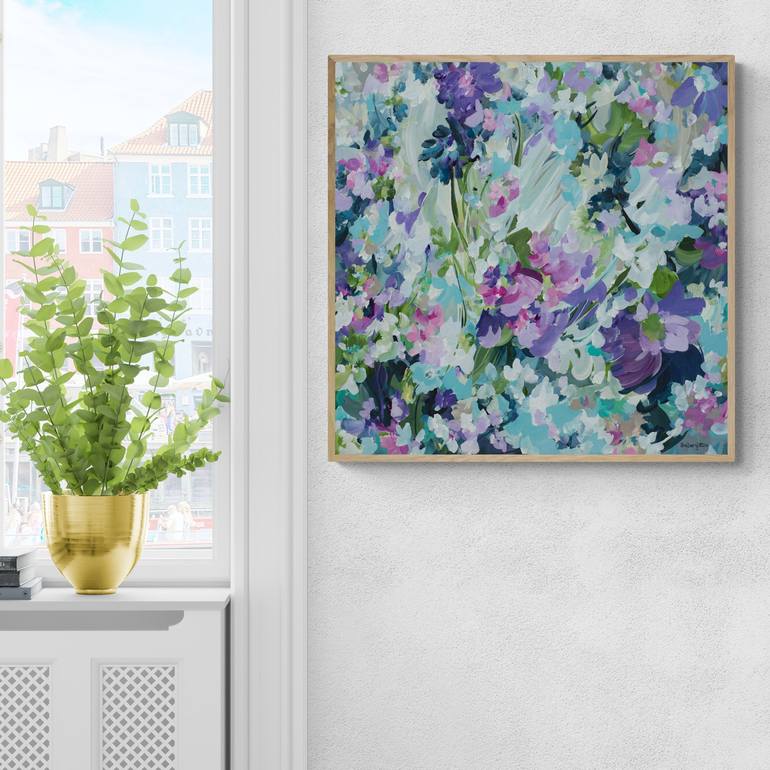 Original Abstract Botanic Painting by Amber Gittins