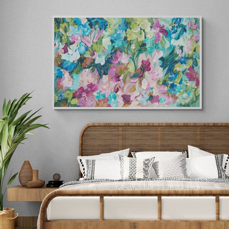 Original Abstract Floral Painting by Amber Gittins