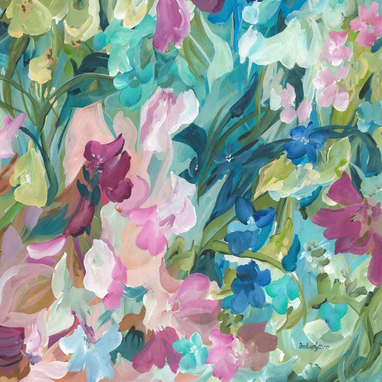 Original Floral Painting by Amber Gittins