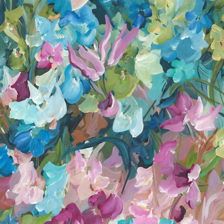 Original Abstract Floral Painting by Amber Gittins