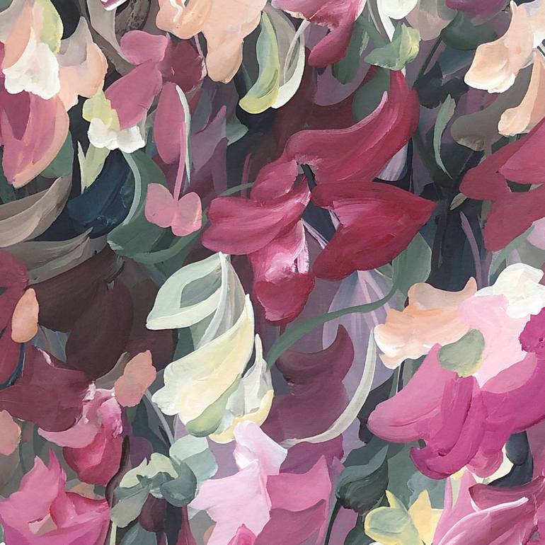 Original Abstract Floral Painting by Amber Gittins