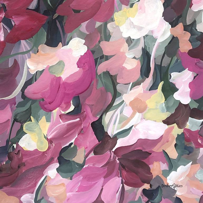 Original Floral Painting by Amber Gittins