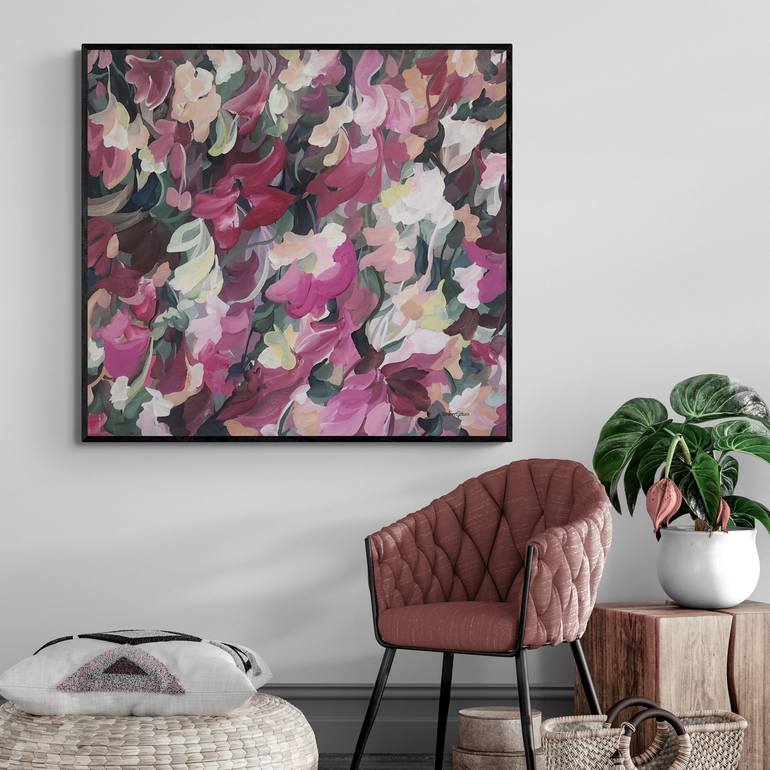 Original Abstract Floral Painting by Amber Gittins