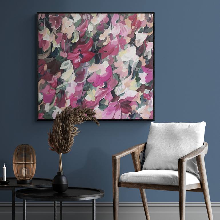 Original Abstract Floral Painting by Amber Gittins