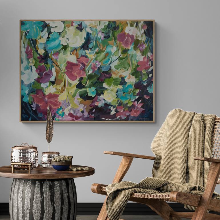 Original Abstract Floral Painting by Amber Gittins