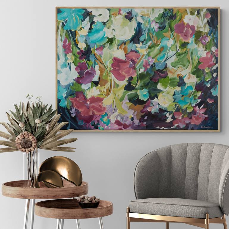 Original Floral Painting by Amber Gittins