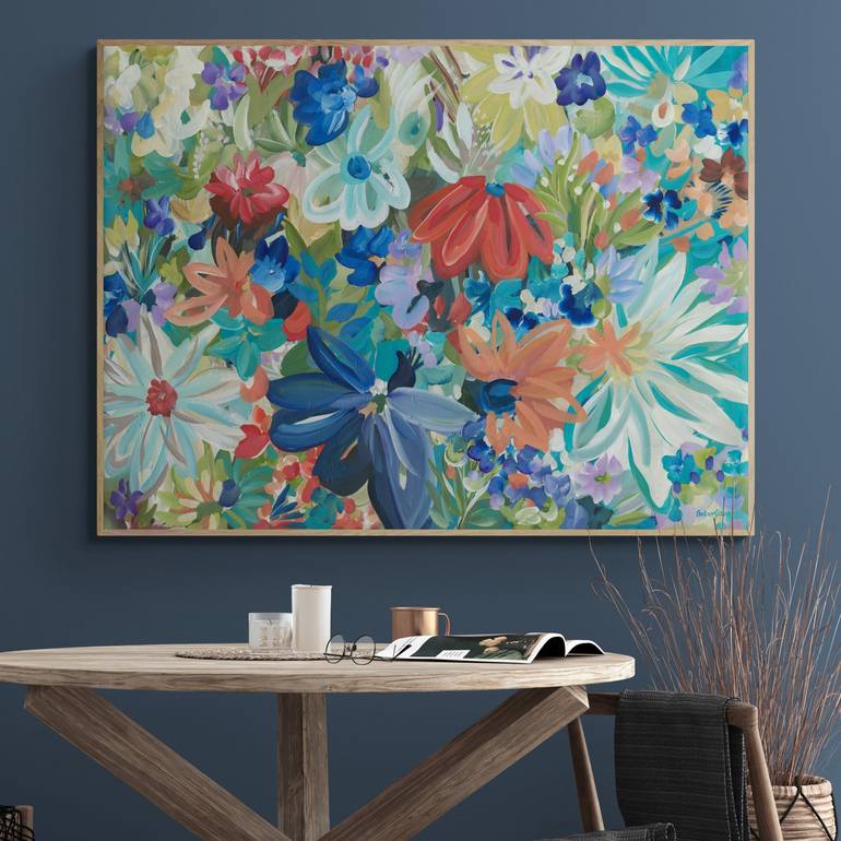 Original Abstract Floral Painting by Amber Gittins