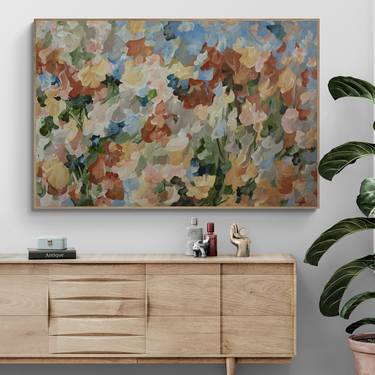 Summer Garden - Large abstract floral thumb