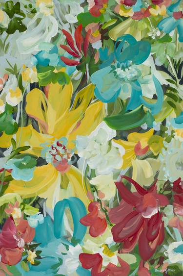 Original Abstract Botanic Paintings by Amber Gittins