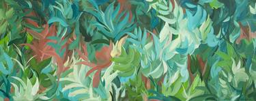 Tropical Fling - Large abstract tropical painting thumb