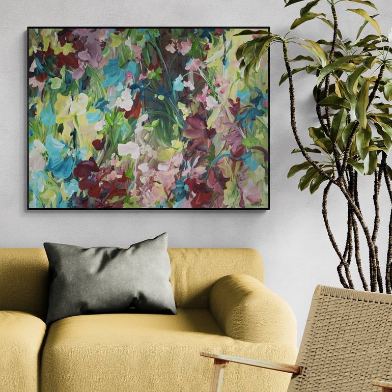 Original Abstract Floral Painting by Amber Gittins