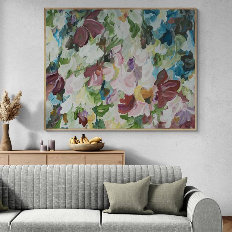 Original Abstract Floral Painting by Amber Gittins