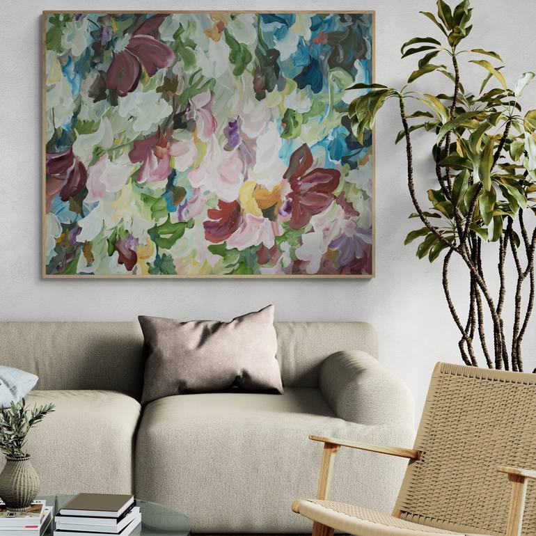 Original Abstract Floral Painting by Amber Gittins