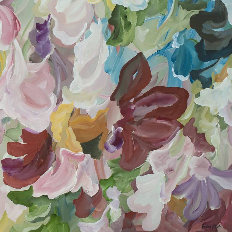 Original Abstract Floral Painting by Amber Gittins