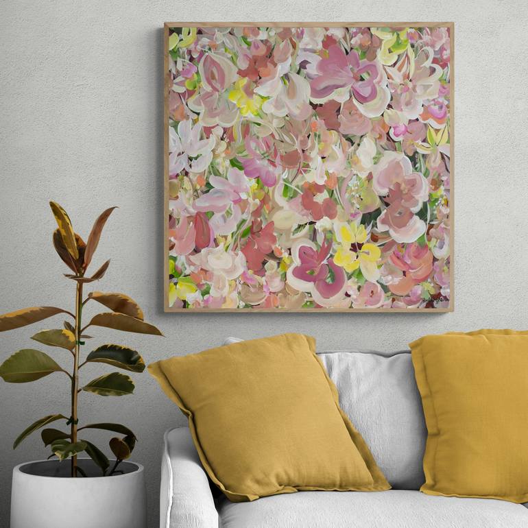 Original Abstract Floral Painting by Amber Gittins