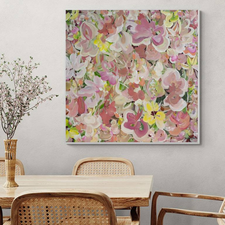 Original Abstract Floral Painting by Amber Gittins