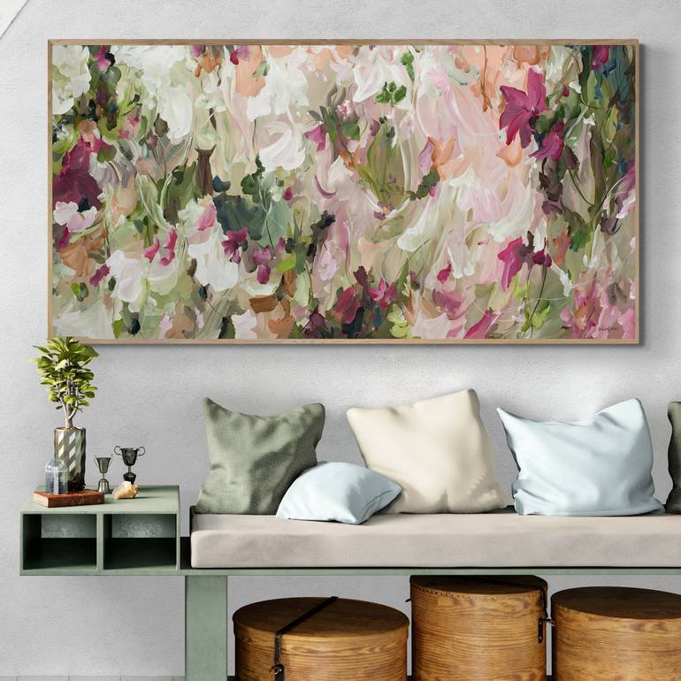 Original Abstract Floral Painting by Amber Gittins