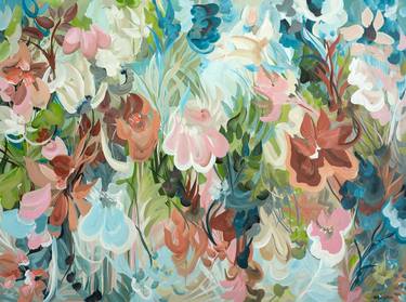 Original Abstract Floral Paintings by Amber Gittins