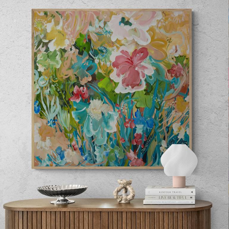 Original Abstract Floral Painting by Amber Gittins