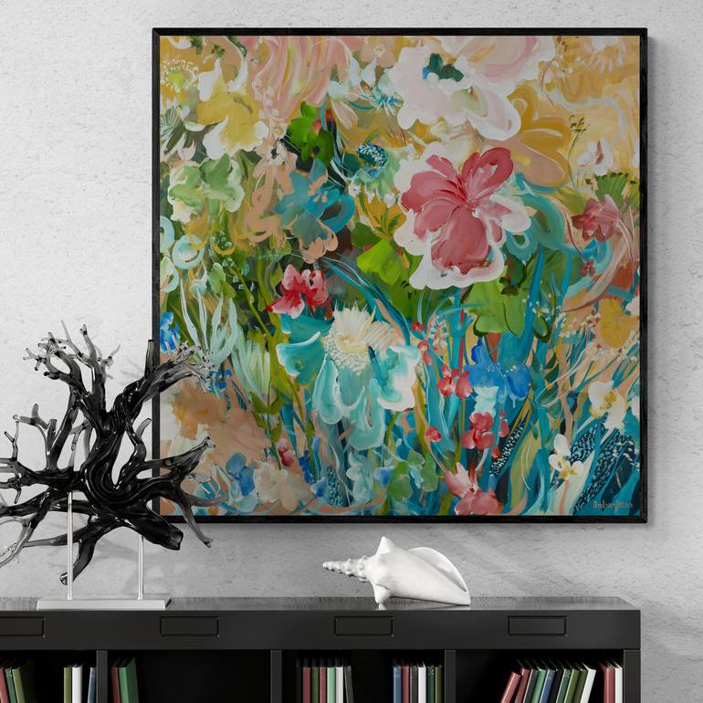 Original Abstract Floral Painting by Amber Gittins