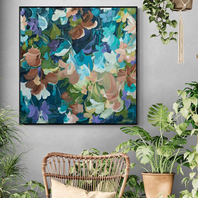 Original Abstract Floral Painting by Amber Gittins