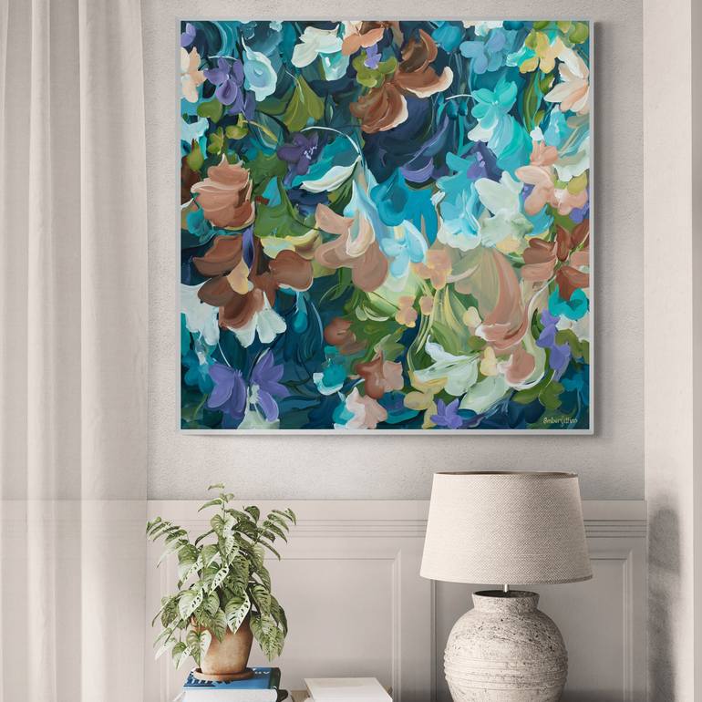 Original Abstract Floral Painting by Amber Gittins